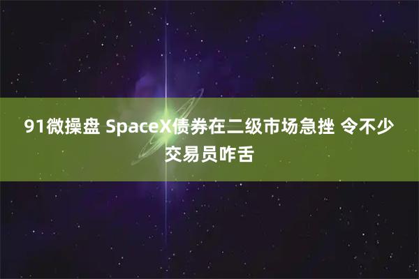 91微操盘 SpaceX债券在二级市场急挫 令不少交易员咋舌
